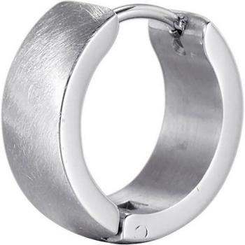Edelstahl Creole Firetti Ice Scratch für Damen