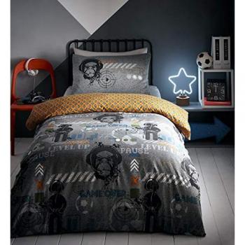 Couette Éclat Solaire – Housse + Taie Gris 138 × 200 cm