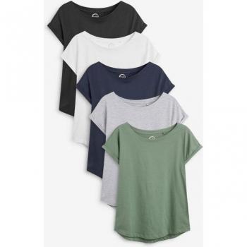 Next Flügelärmel T-Shirt-Set – 5 Stück in verschiedenen Farben
