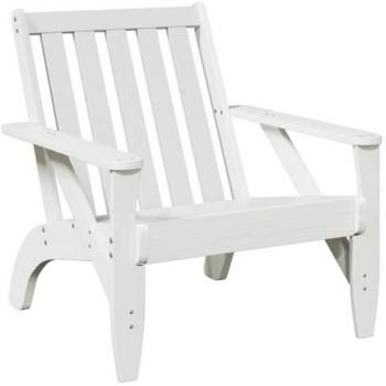 Chaise Adirondack en pin blanc 75x77x77 cm