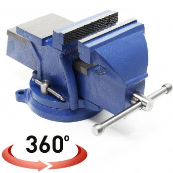 Étau de serrage 125 mm avec rotation à 360° et enclume 127 mm