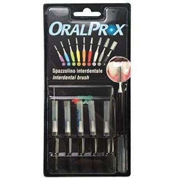 Oralprox blister da 6 spazzolini interdentali misura 8 colore nero