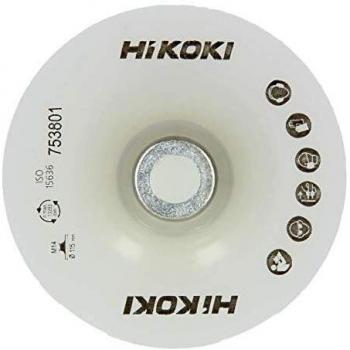 Base plastique semi-rigide Ø115 x M14 avec écrou Hikoki 753801