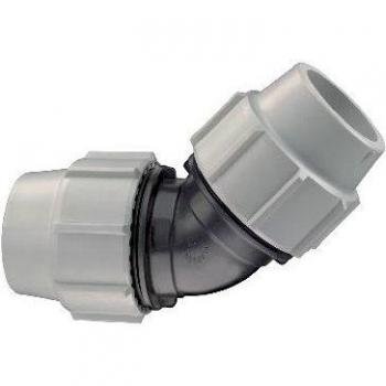 Piattaforma Gomito 45° per tubi PE di 50 mm – Plasson