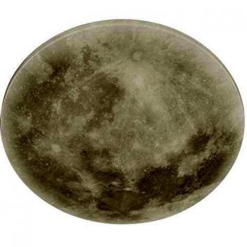 Trio Lighting Lunar LED Ceiling Light with Remote Control 40 cm, Modern Design, 22W Power, Semi Flush Mount, White Color Temperature 3000K