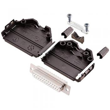 Encitech DPPK25-BK-DMS-W-K D-SUB Buchsenleisten-Set 25-polig Schwarz