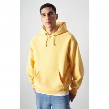 Boxy Reverse Weave Hoodie