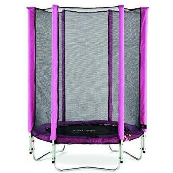 Plum Pink Junior Indoor/Outdoor Trampoline and Enclosure