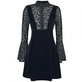 Vestido Rockabilly de Terciopelo y Encaje