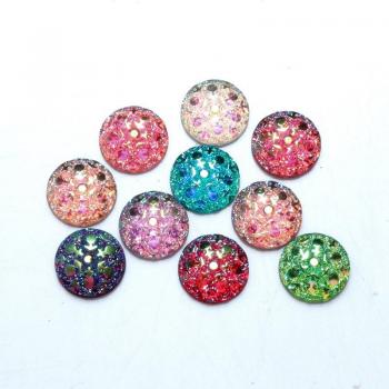 Flatback Cabochons mit Babysbreath Design