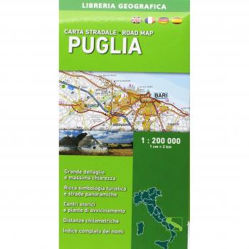 Carta Stradale della Puglia  1: 200 000