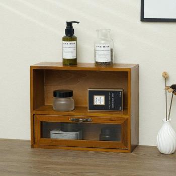 Ins Style Old Wooden Desktop Rack