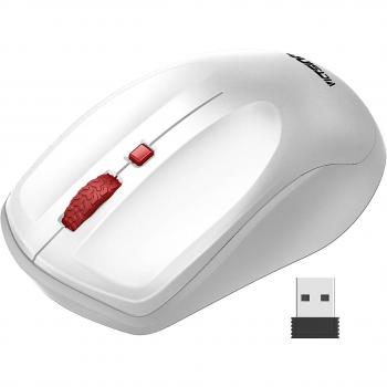 Mouse Bianco VicTsing: Wireless, Ergonomico, Ottico, Ricevitore USB