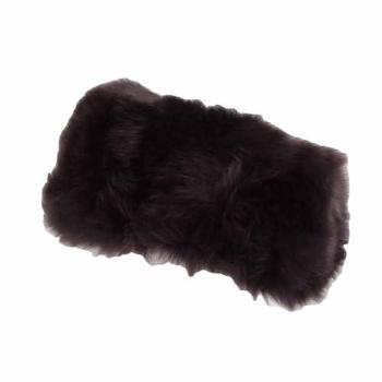 Womens Genuine Cossack Sheepskin Beanie – Dark Brown, Medium