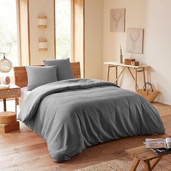 Parure de couette King Size Nid d'Abeille Ardoise