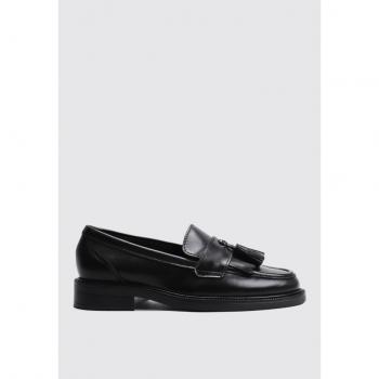 Sandra Fontán Mocasín Saldaña Negro Plano