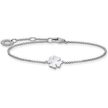 Pulsera de plata de ley 925 con trébol Thomas Sabo