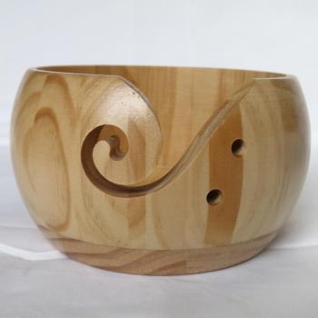 Récipient en Bois Crochet Spirale