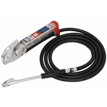Sealey Tyre Inflator 2.5M Hose with Twin Clip-on Connector