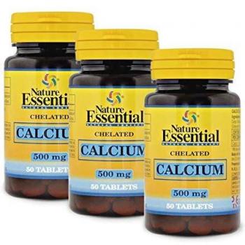 Nature Essential Calcio Quelado 500 mg Pack de 3 unidades