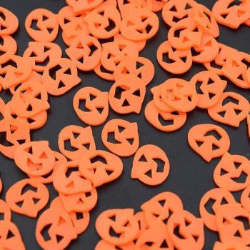 100g Cartoon Cat Pumpkin Polymer Slices for Slime Filling