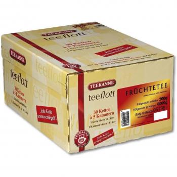 Teekanne Teeflott Früchtetee‑Kette – 30 große Filterbeutel, 200 g