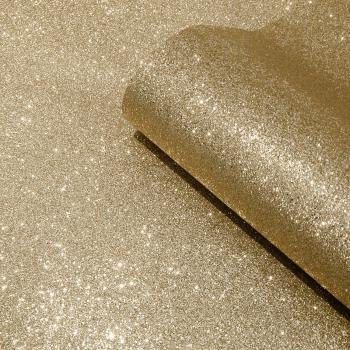 Rollo de Papel Pintado Brillante Oro 6m