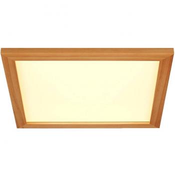 Lámpara de techo 'Joren' en marrón de Lucande, 42 cm, madera, CCT, control remoto