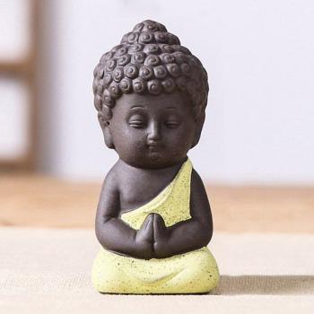Chinese Buddhism Mini Monk Statue