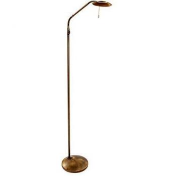 Lampada LED da terra in bronzo Zenith con dimmer