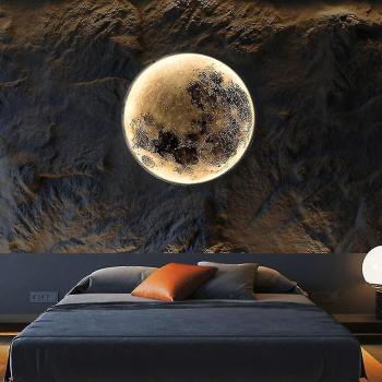 Lampe Murale en Forme de Lune Plafonnier Moderne pour Hôtel Café Bar Décoration D