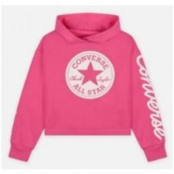 Felpa da bambina con cappuccio Converse Signature Cropped