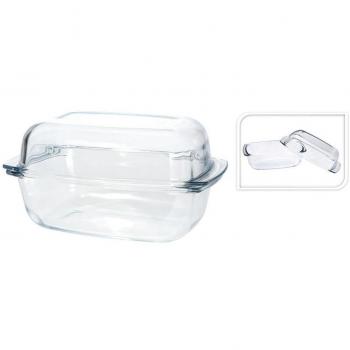 Assadeira Oval de Vidro com Tampa 76948