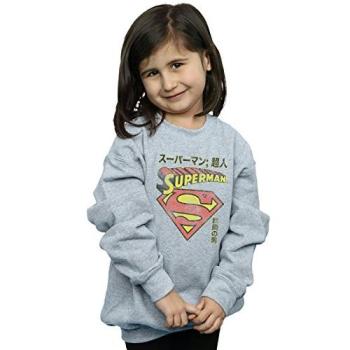 Children’s Grey Shield Top – DC Comics, Age 12‑13
