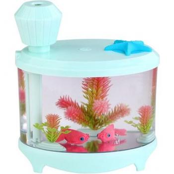DC5V Mini Fish Tank Mist Maker with Colorful Night Light, 460ML