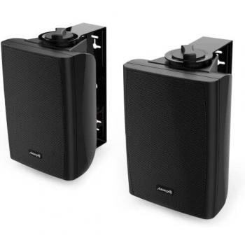 Ensemble de 5 paires d’enceintes Audibax Elipse 2 voies 30 W, couleur noire