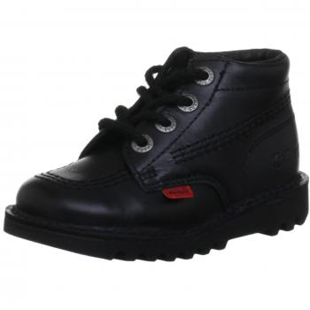 Kickers Kick Hi I Core Unisex-Child Trainers, Black, Black/Black