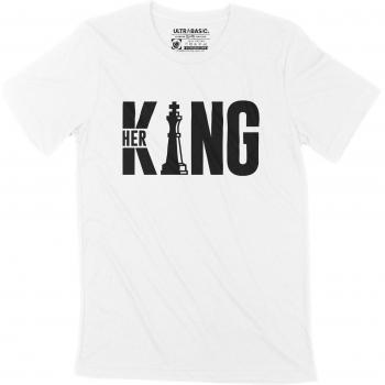 T-shirt Uomo ULTRABASIC Black Lives Matter Her King XS Bianco