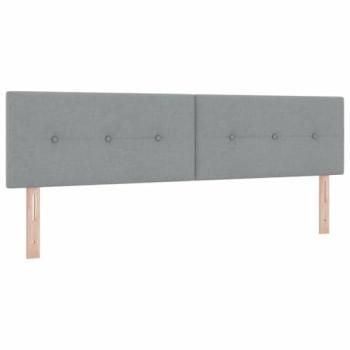 GlowBeam Headboard 180 cm Light Grey Fabric