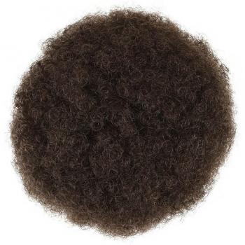 Pelo Afro Corto con Coleta Sintética
