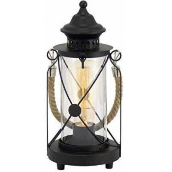 Contemporary EGLO Bradford Black Table Lamp with Sleek Design