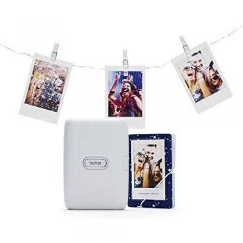 Fujifilm Instax MiniLink Duo: Smart Printer + LED Lights – Dark Denim