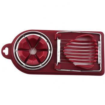 Stainless Steel Egg Splitter with Slicing Function
