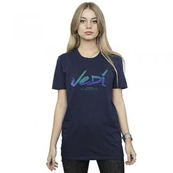 OBI-WAN KENOBI JEDI Painted Font Cotton Boyfriend Top