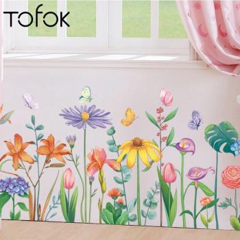 Mural Floral Mariposa para Decoración de Casa