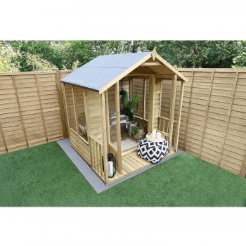 Forest Garden Oakley 6x6ft Overlap Apex Summerhouse with Assembly