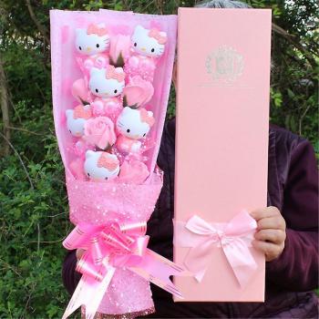 Peluches Kawaii pour la Saint‑Valentin, My Melody et Cinnamoroll