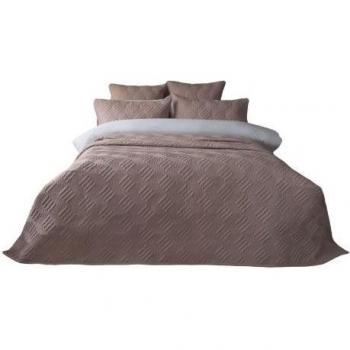 Grey Chevron Bedspread 260cm – Lisbon Collection