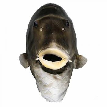 Tête de Poisson en Latex Noir