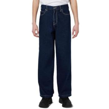 Dickies Hilham Wide Leg Jeans – Blau, Herren, W34/L34, Logo auf der Tasche
